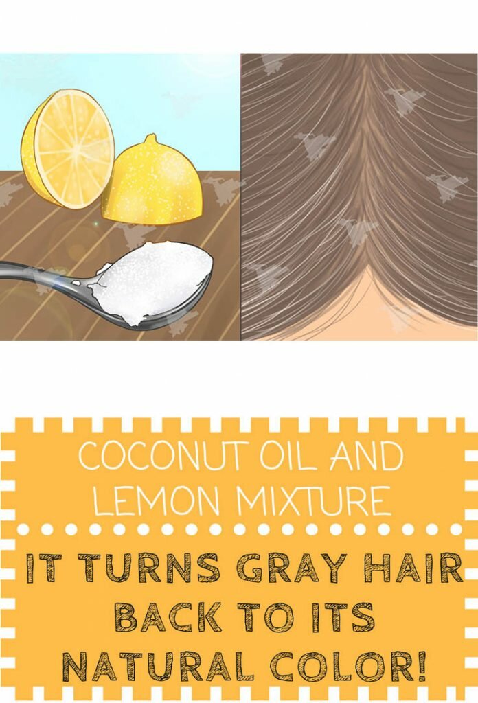 Coconut Oil and Lemon Mixture: It Turns Gray Hair Back to Its Natural Color