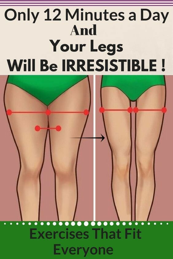Only 12 Minutes a Day and Your Legs Will Be Irresistible! Exercises That Fit Everyone